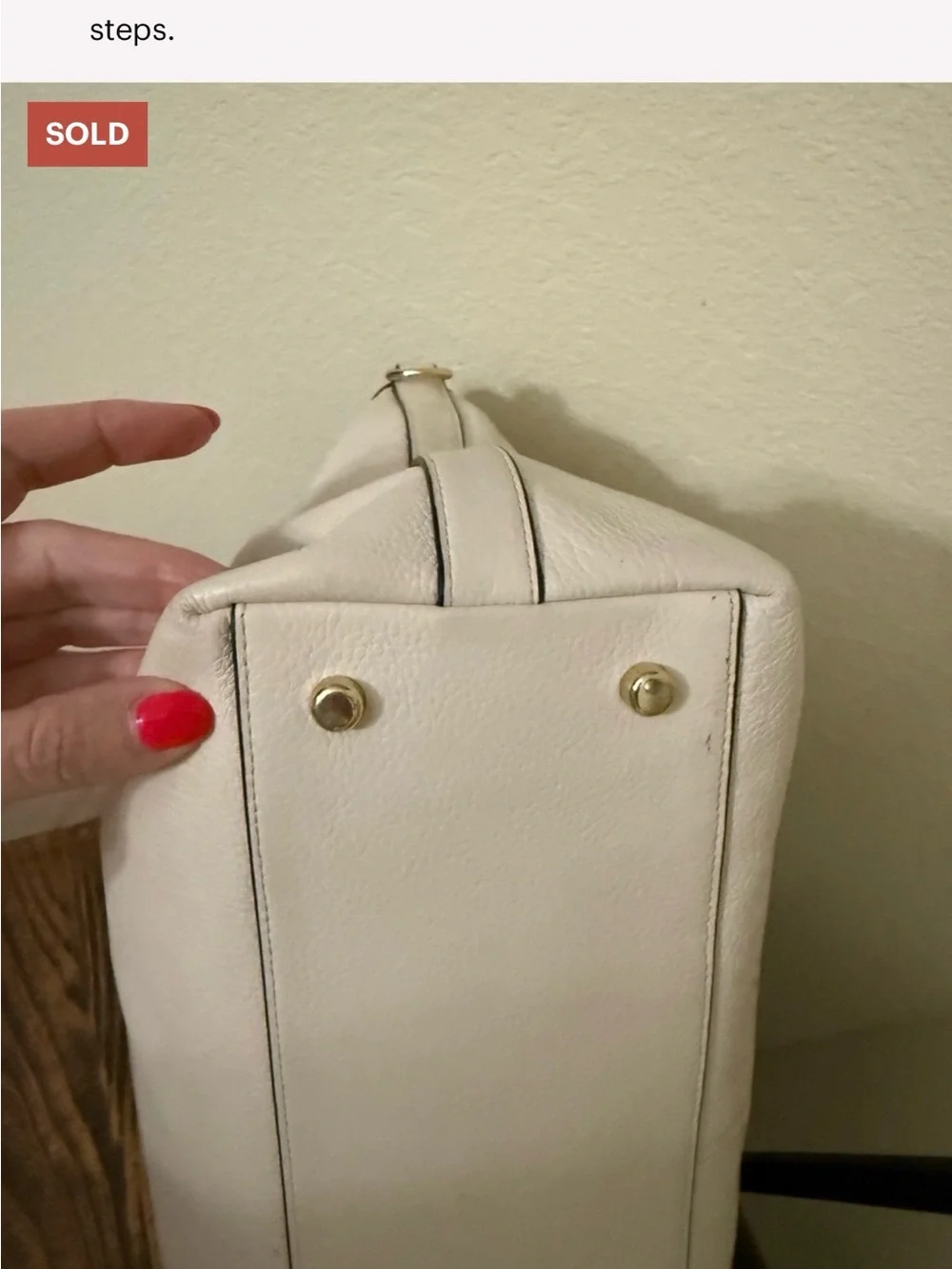 Coach Pebbled Leather Tote